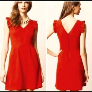 Anthropologie Tabitha Red Dress